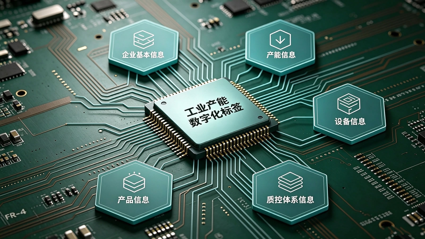 工业产能数字化标签示意图